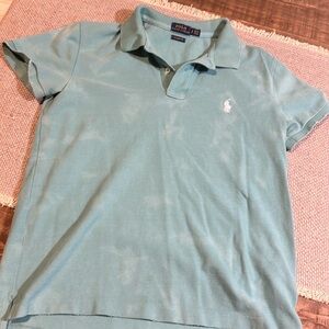 Polo Ralph Lauren sun bleached, distressed polo top. Size S.